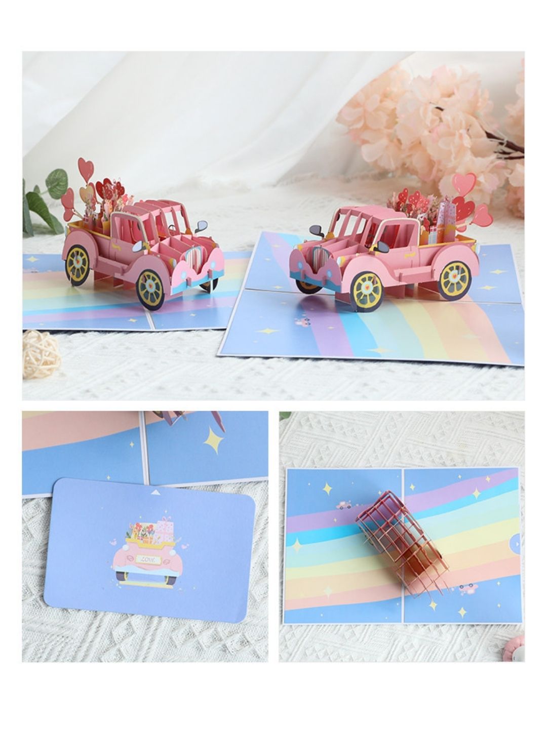 3D Pop-Up Greeting Card Romantic Love Valentine's Couple anniversary marriage engagement proposal