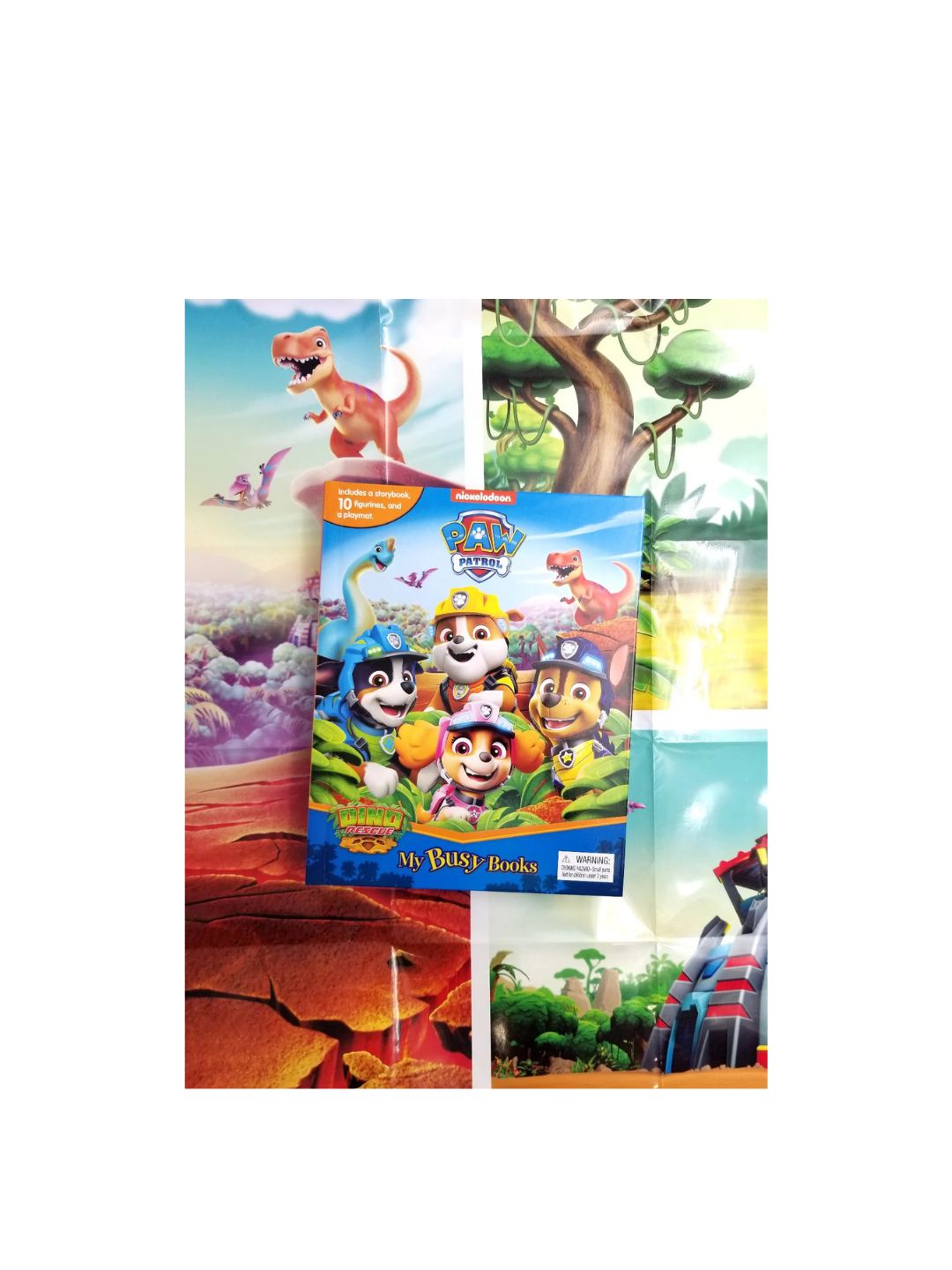 PAW Patrol Dino Rescue – My Busy Book (10 Figurines & Playmat)