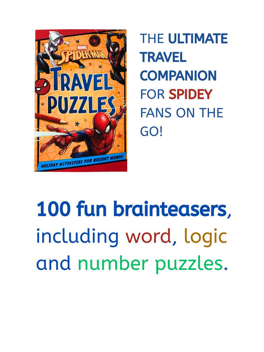 Spider-Man Travel Puzzles: Holiday Activity Book for Kids