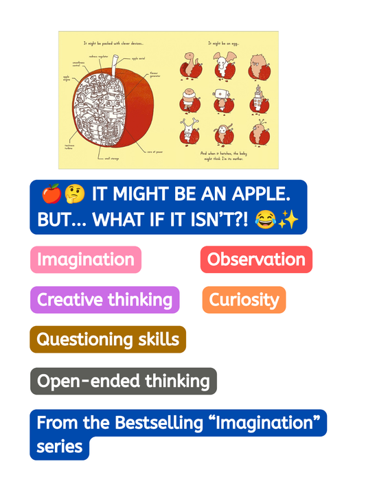It Might Be an Apple by Shinsuke Yoshitake (Hardcover Picture Book – Imagination & Creative Thinking)