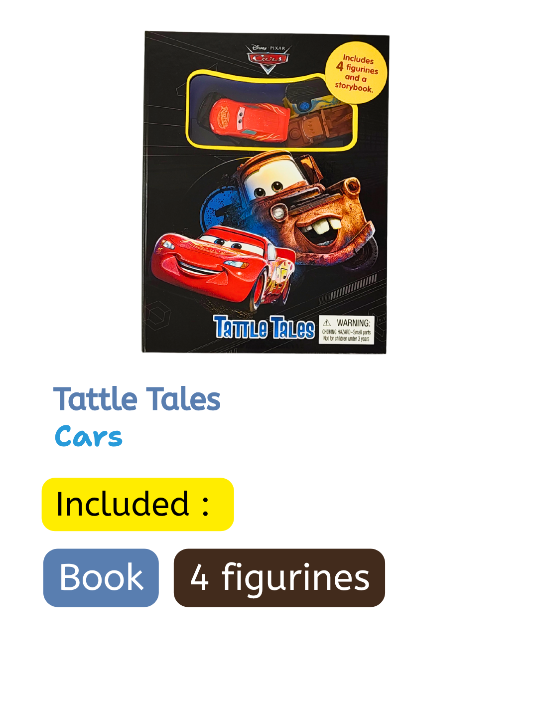 Disney Pixar Cars – Tattle Tales (Book + 4 Figurines)
