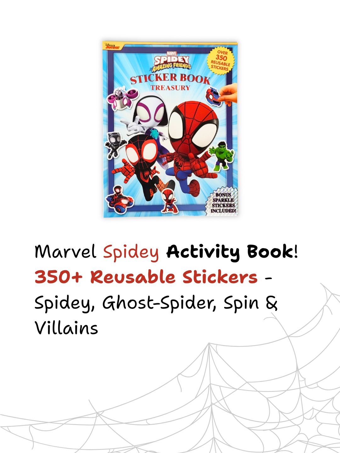 Marvel Spidey & His Amazing Friends – Sticker Book Treasury (Over 350 Reusable Stickers)