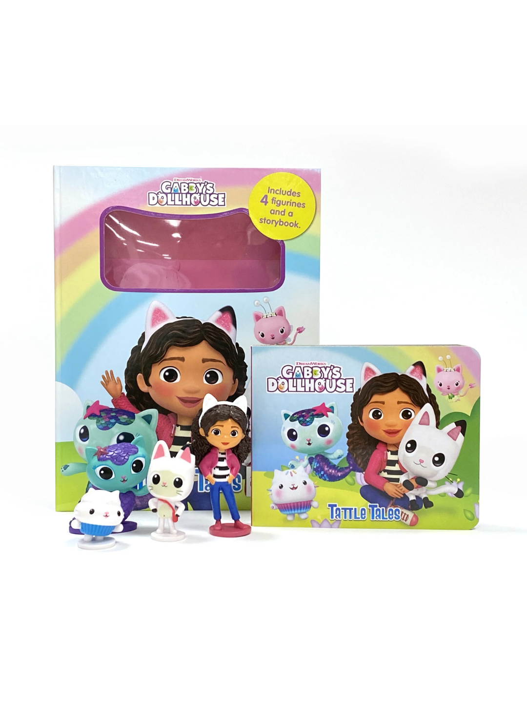 Gabby's Dollhouse – Tattle Tales (Book + 4 Figurines)