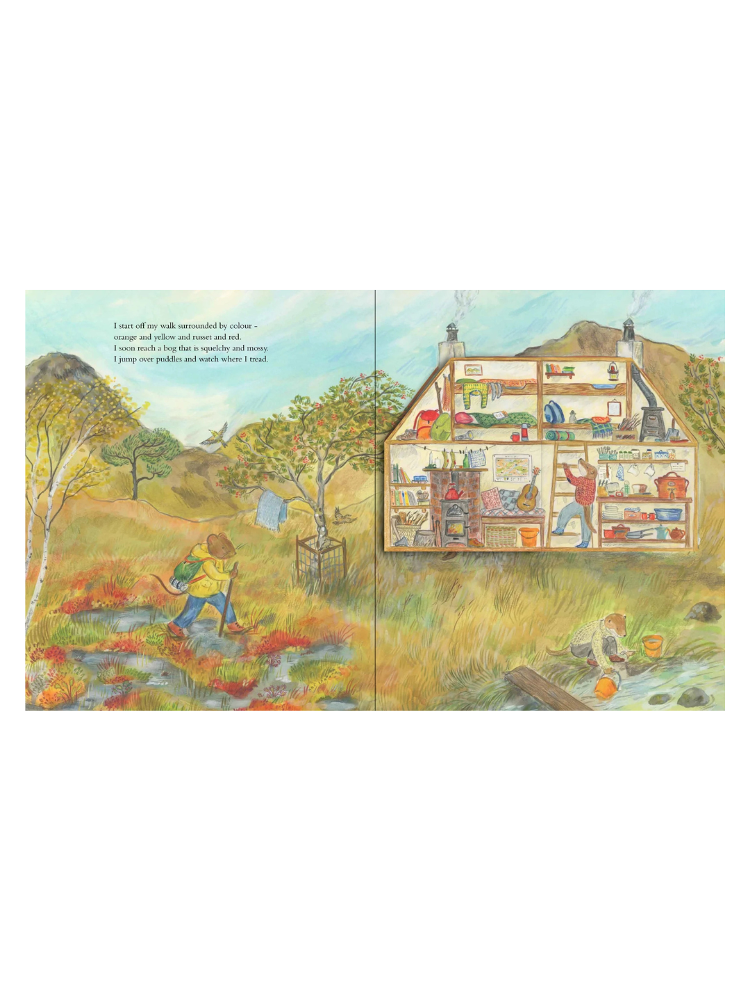 Mouse Goes to the Mountains by Alice Melvin (Lift-the-Flap Hardcover Book)