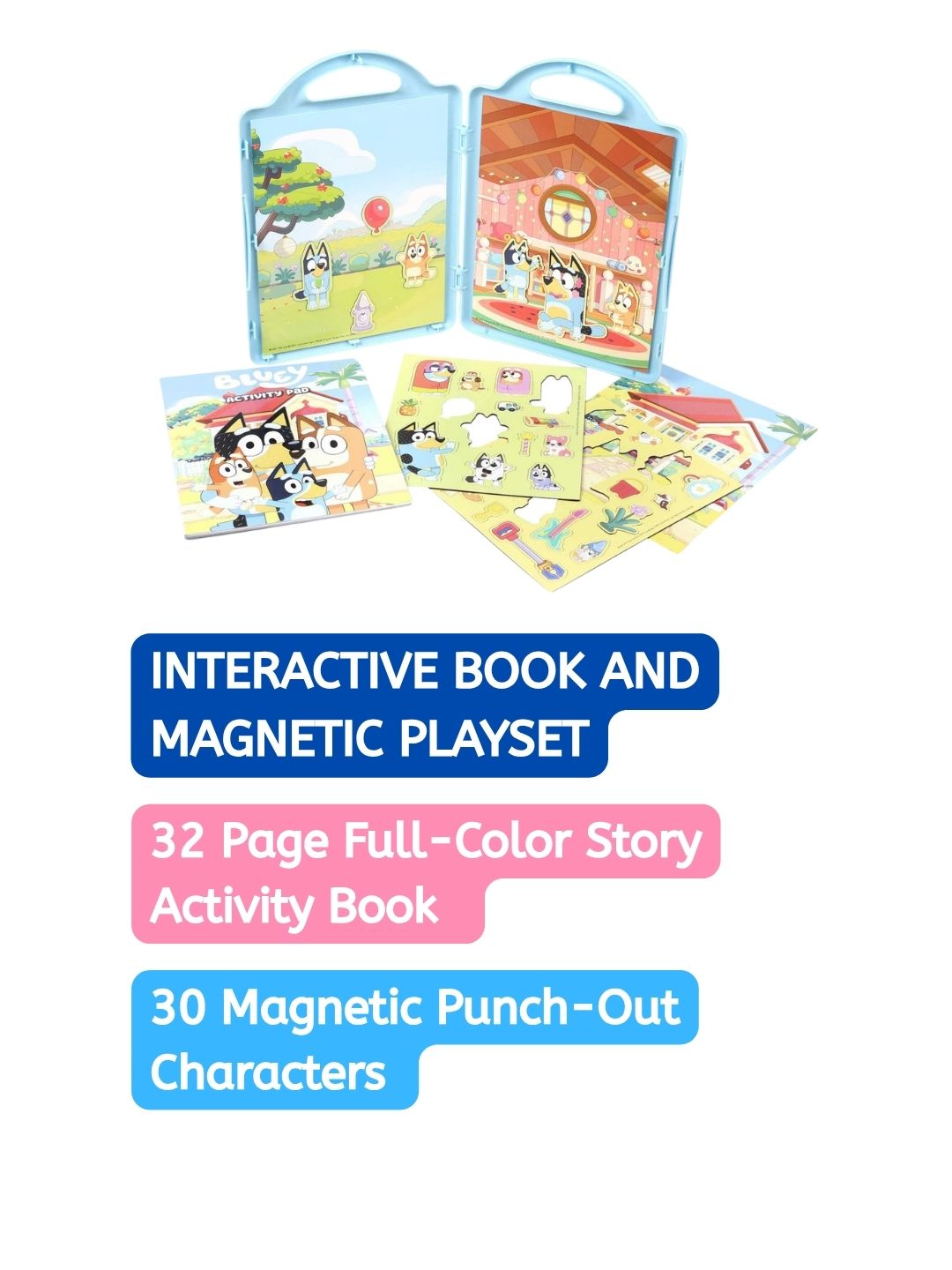 Bluey & Bingo – Magnetic Play Set & Activity Book