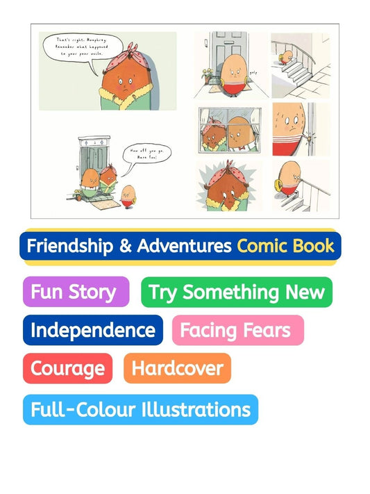 The Egg Incident | Comic | Encourages courage and independence - Little Berry Kiwi