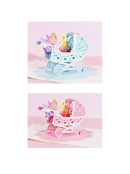 SG | 3D Pop-Up Greeting Card | Baby Boy Girl | Welcome Little One | Newborn Gift Card | Baby Shower | Birth Celebration