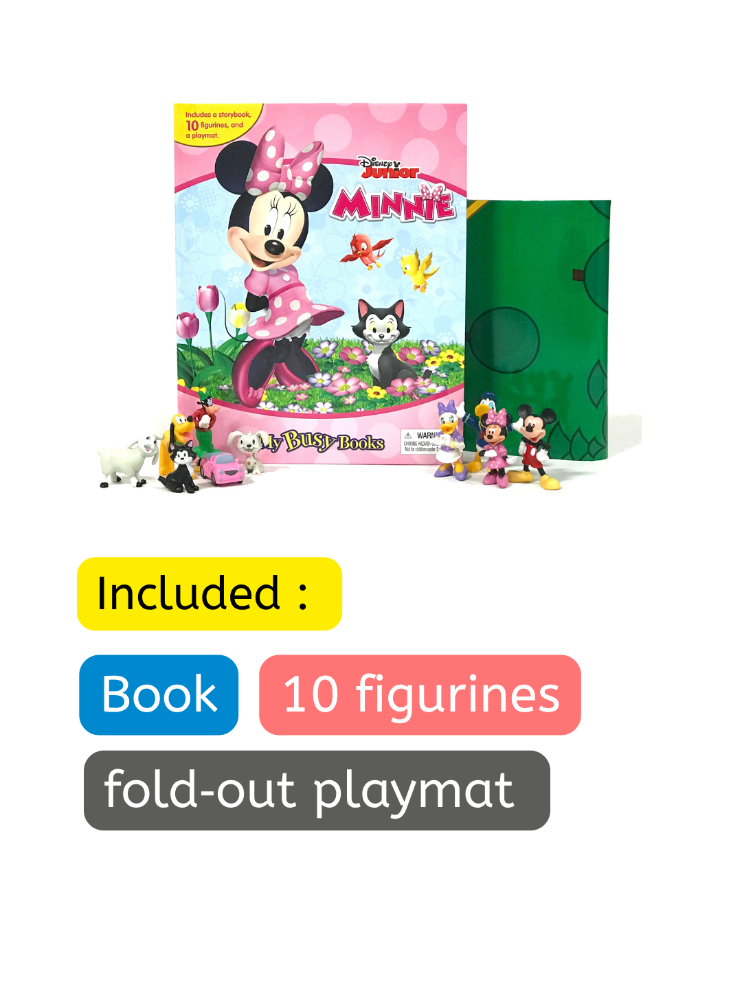Disney Junior Minnie – My Busy Book (10 Figurines & Playmat)