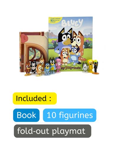 Bluey – My Busy Book (10 Figurines & Playmat)