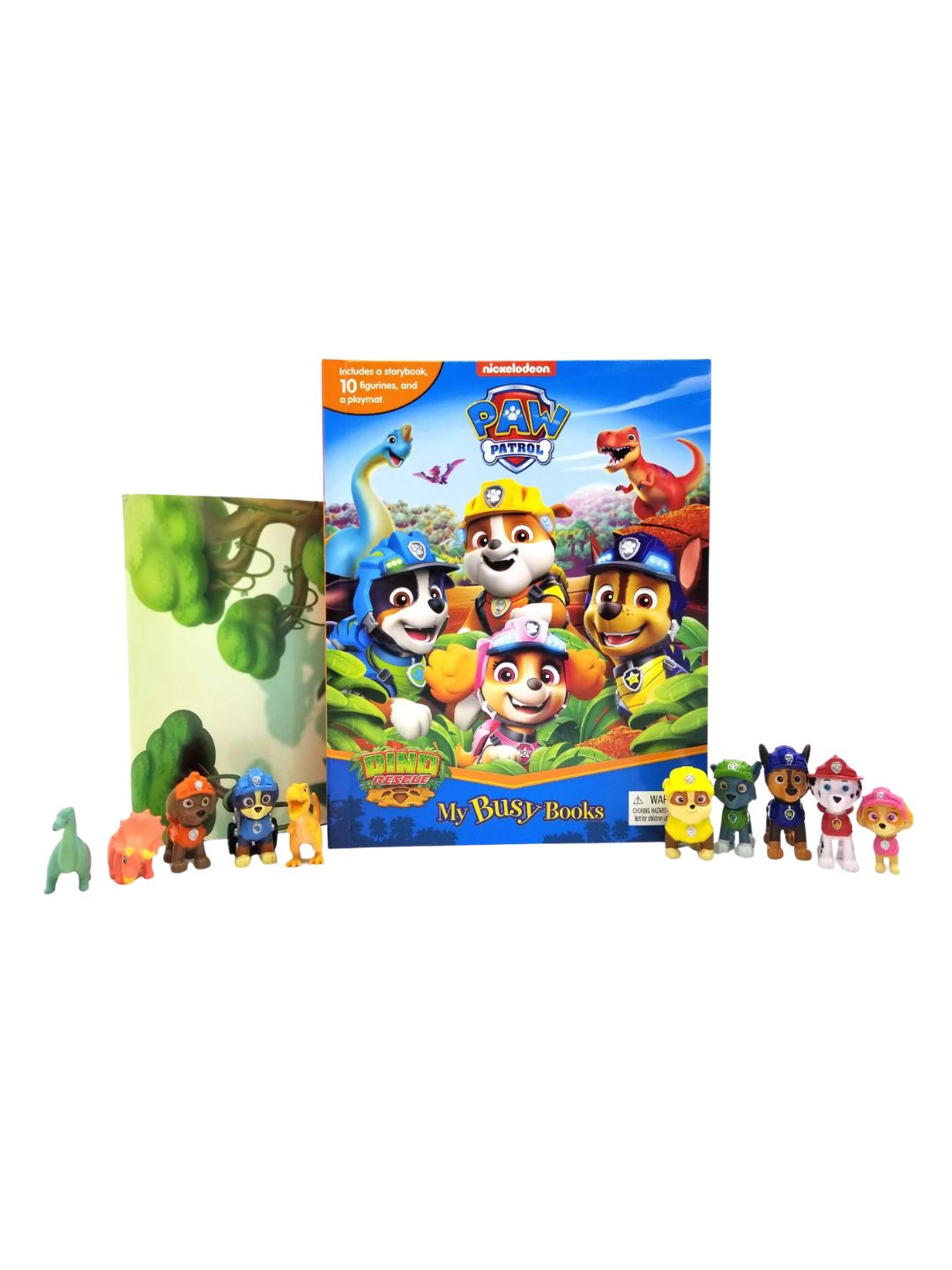 PAW Patrol Dino Rescue – My Busy Book (10 Figurines & Playmat)