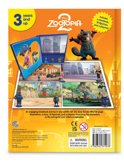 Disney Zootopia 2 – My Busy Book (10 Figurines & Playmat)