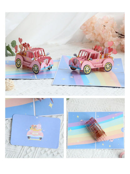 3D Pop-Up Greeting Card Romantic Love Valentine's Couple anniversary marriage engagement proposal