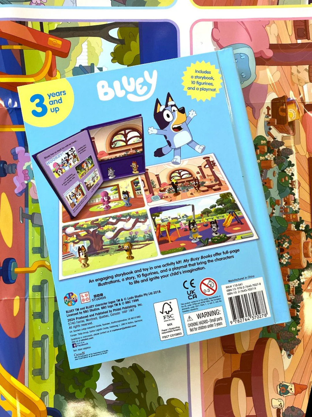 Bluey – My Busy Book (10 Figurines & Playmat)