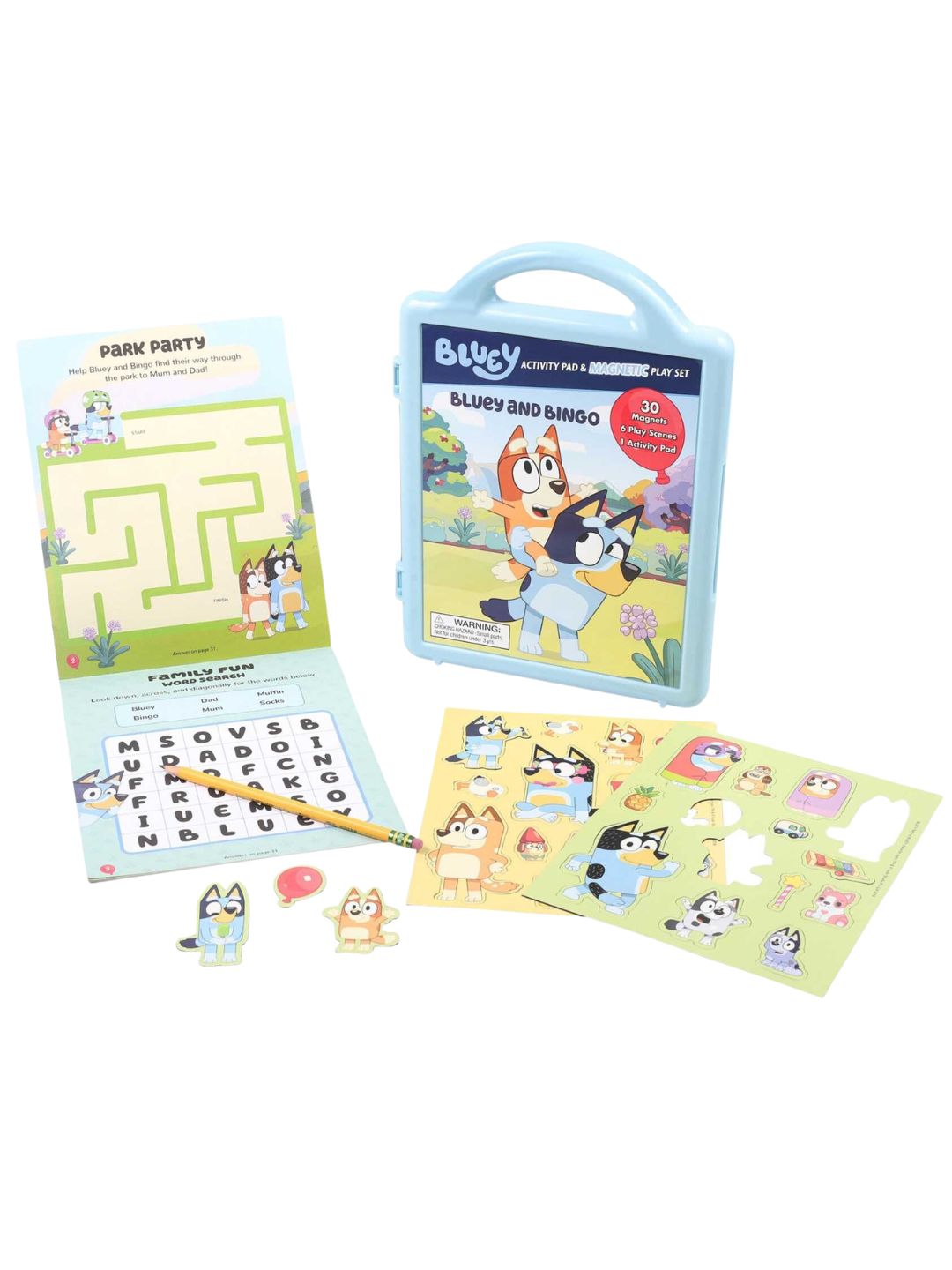 Bluey & Bingo – Magnetic Play Set & Activity Book