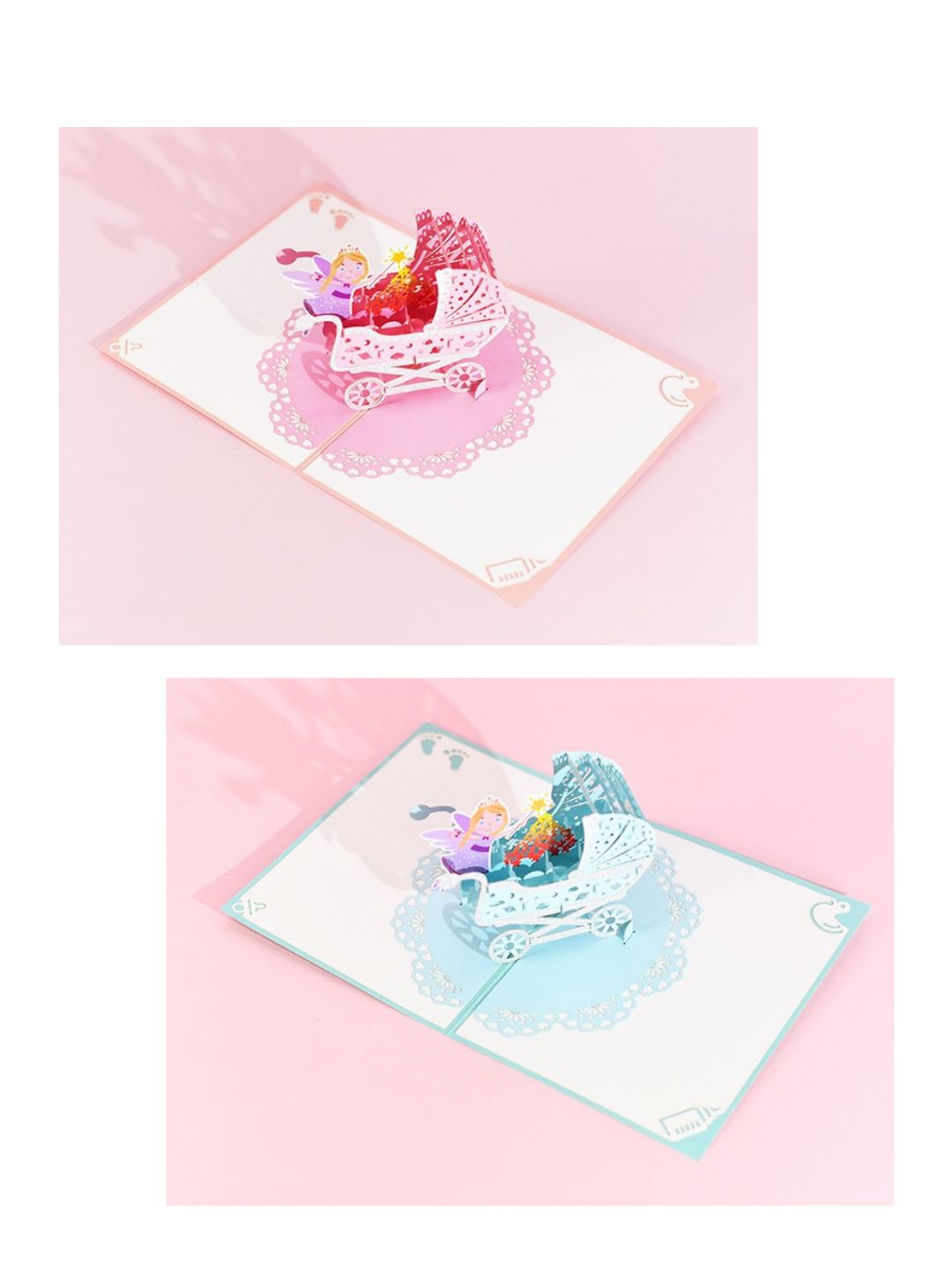 SG | 3D Pop-Up Greeting Card | Baby Boy Girl | Welcome Little One | Newborn Gift Card | Baby Shower | Birth Celebration