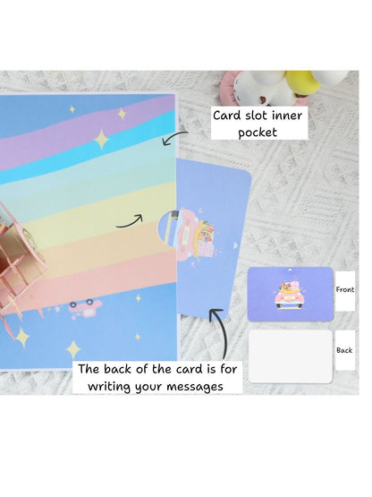 3D Pop-Up Greeting Card Romantic Love Valentine's Couple anniversary marriage engagement proposal