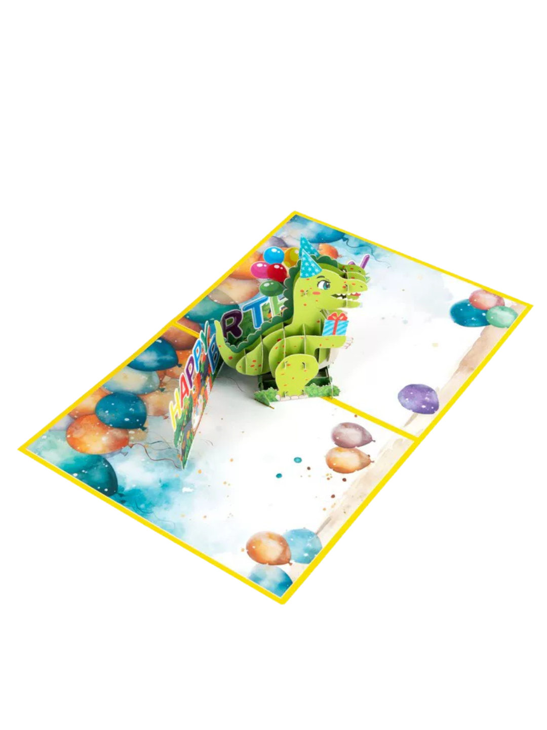3D Pop-Up Birthday Card Cute Dinosaur
