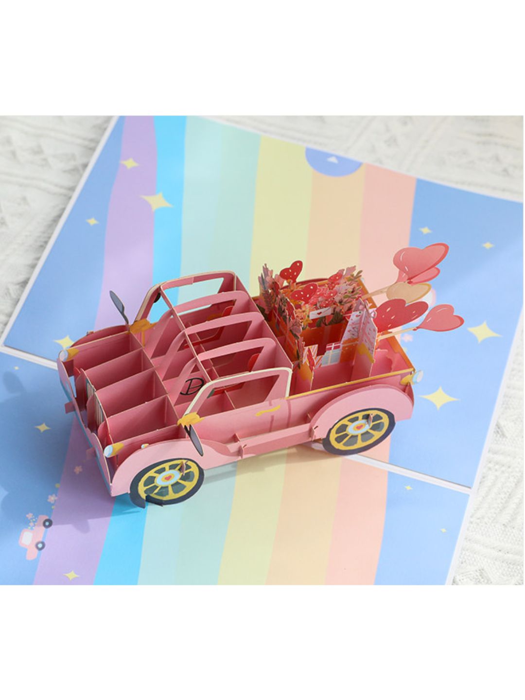 3D Pop-Up Greeting Card Romantic Love Valentine's Couple anniversary marriage engagement proposal