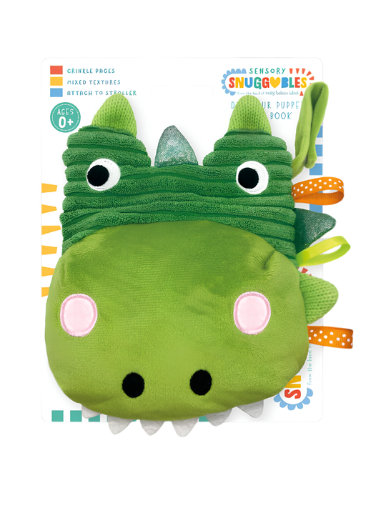 Sensory Snuggables: Dinosaur Hand-Puppet Soft Book