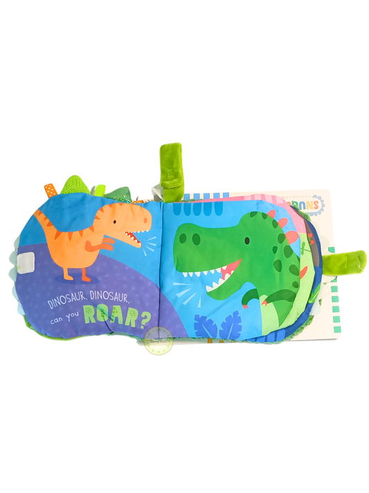 Sensory Snuggables: Dinosaur Hand-Puppet Soft Book