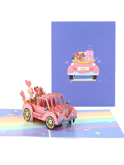 3D Pop-Up Greeting Card Romantic Love Valentine's Couple anniversary marriage engagement proposal