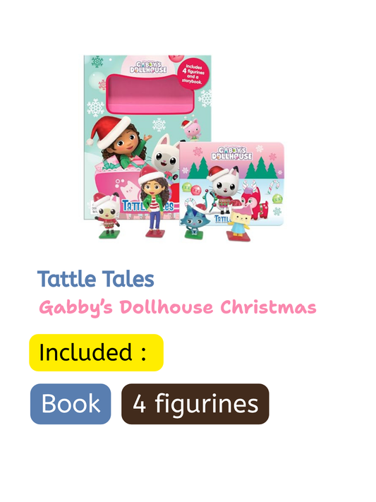 Gabby's Dollhouse Christmas – Tattle Tales (Book + 4 Figurines)