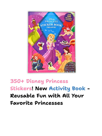 Disney Princess – Sticker Book Treasury (Over 350 Reusable Stickers)