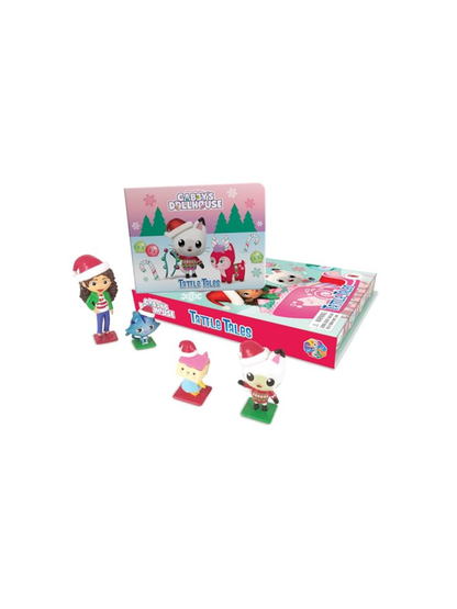 Gabby's Dollhouse Christmas – Tattle Tales (Book + 4 Figurines)