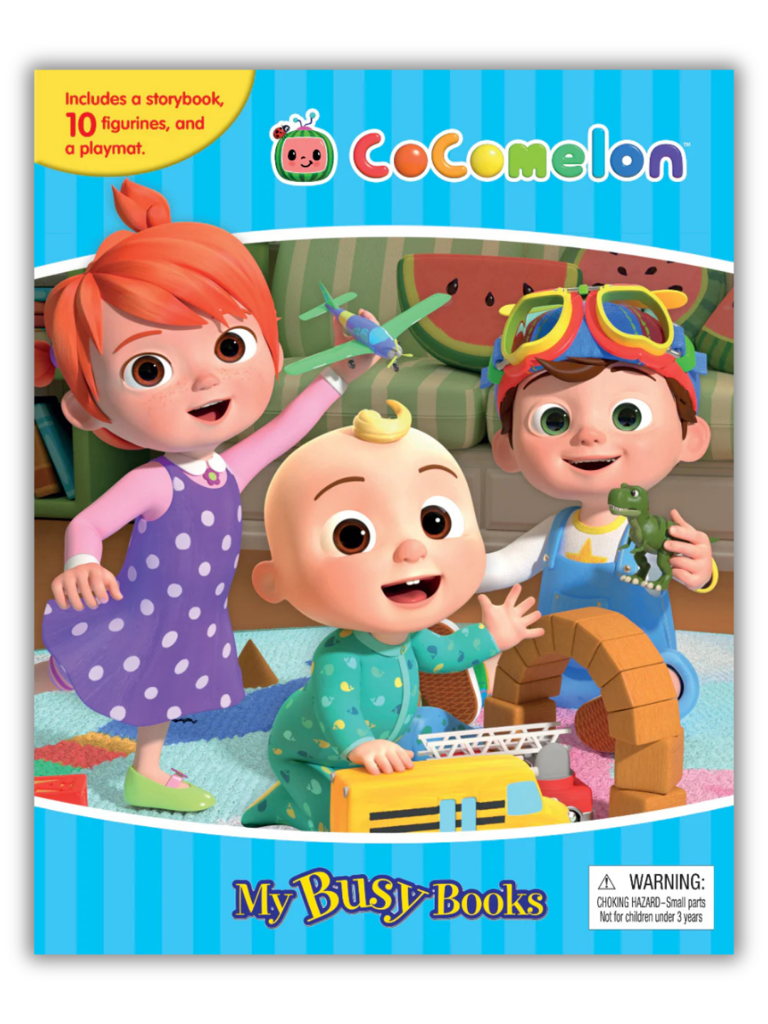 Moonbug Cocomelon – My Busy Book (10 Figurines & Playmat)