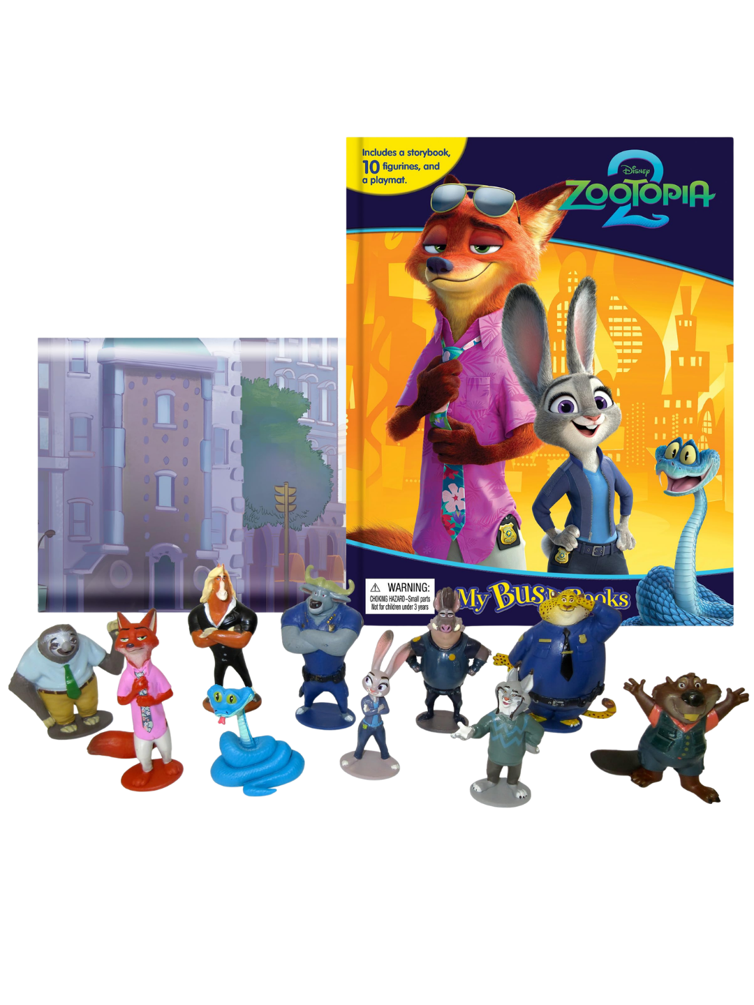 Disney Zootopia 2 – My Busy Book (10 Figurines & Playmat)