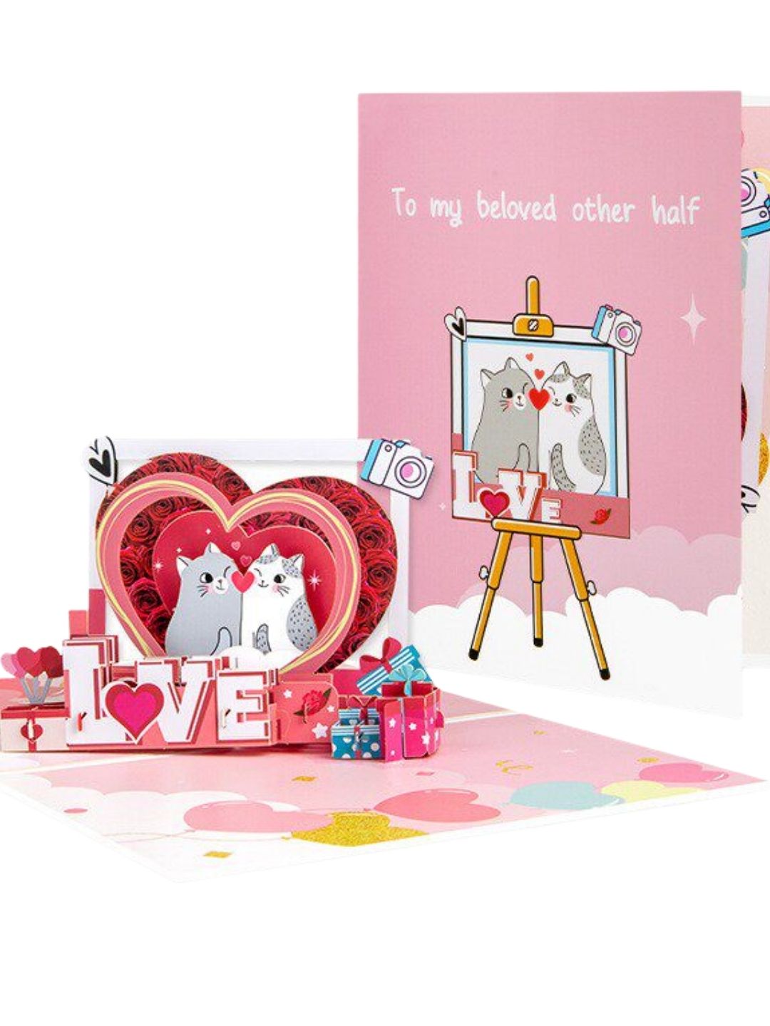 3D Pop-Up Greeting Card Birthday Valentine's Love Special Gift