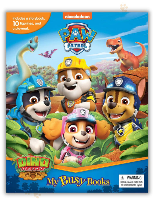 PAW Patrol Dino Rescue – My Busy Book (10 Figurines & Playmat)