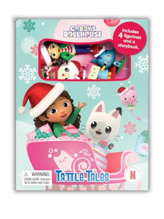 Gabby's Dollhouse Christmas – Tattle Tales (Book + 4 Figurines)