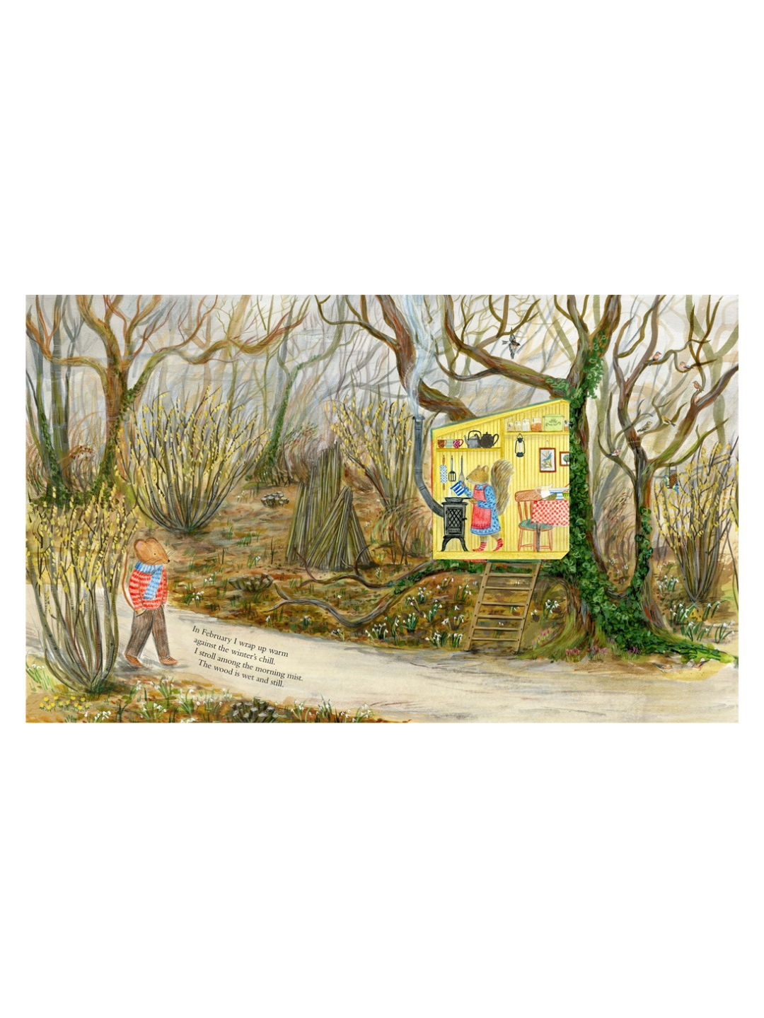 Mouse’s Wood: A Year in Nature by Alice Melvin (Lift-the-Flap Hardcover)