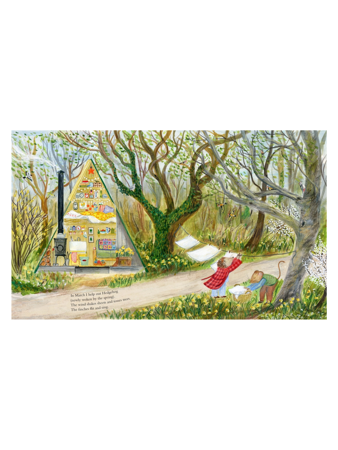 Mouse’s Wood: A Year in Nature by Alice Melvin (Lift-the-Flap Hardcover)