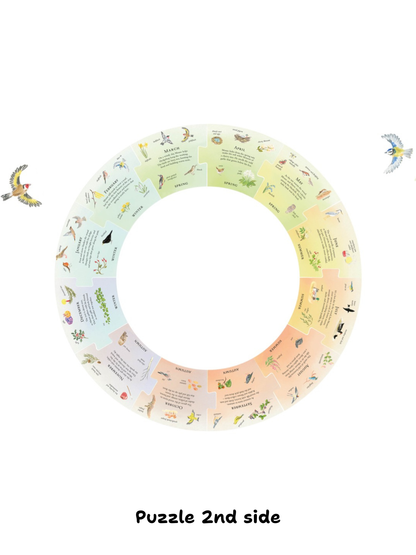 Mouse’s Wood Story Puzzle by Alice Melvin (12-Piece Double-Sided Jigsaw)