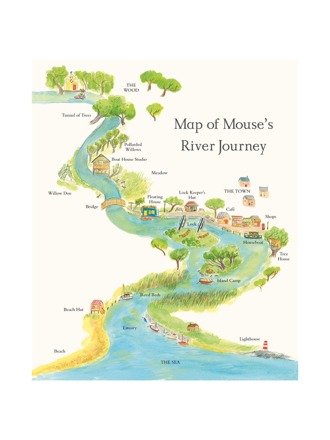 Mouse on the River by Alice Melvin (Lift-the-Flap Hardcover Nature Book)