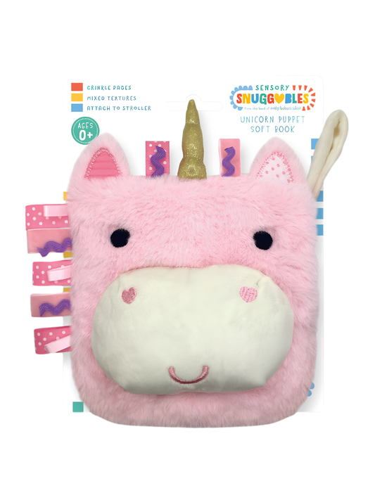 Sensory Snuggables: Unicorn Puppet Soft Book