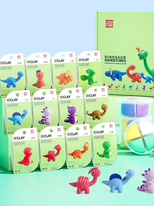 Dinosaur Adventures | NON-TOXIC Air dry Clay | Loufor
