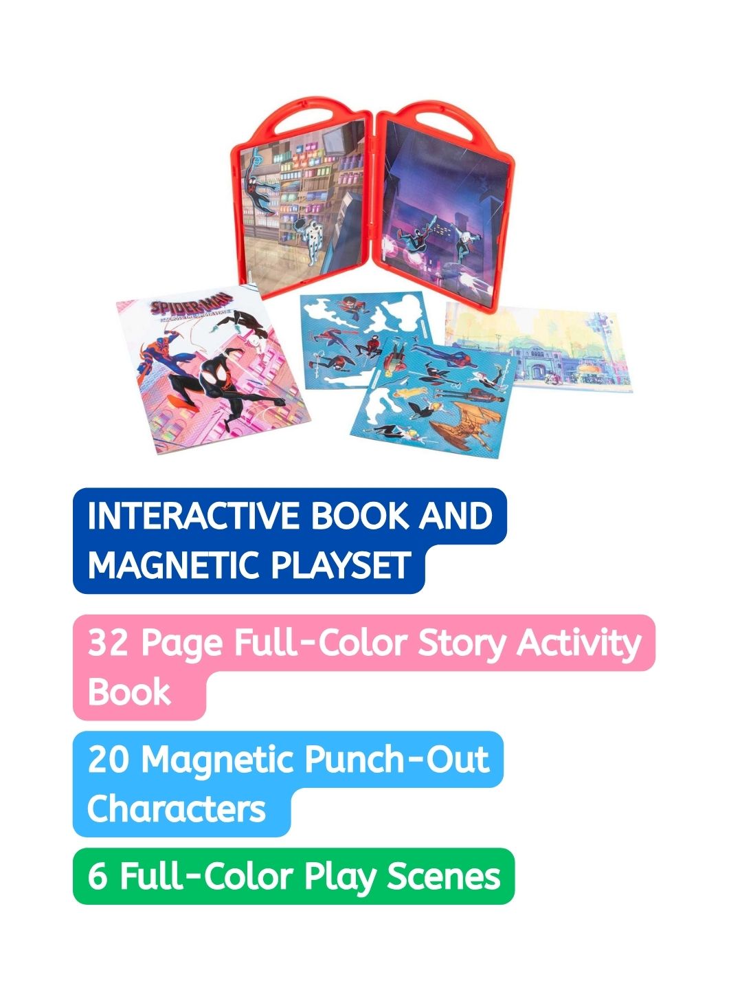Marvel Spider-Man: Across the Spider-Verse – Magnetic Play Set & Activity Book
