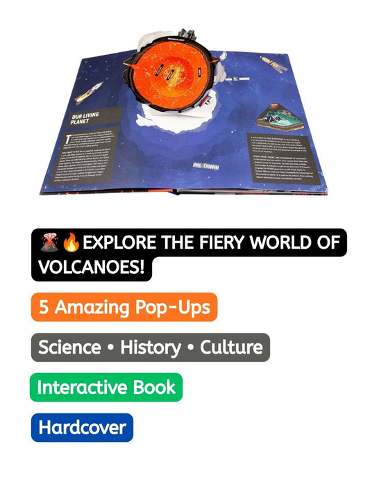 Interactive 3D Pop-Up Volcano Book - Thames & Hudson