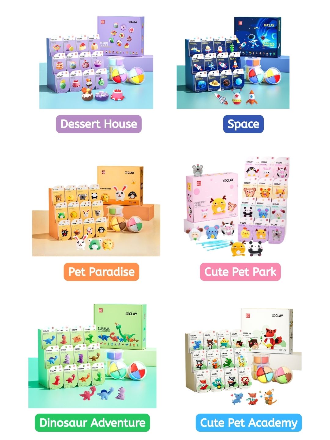 Dessert House | NON-TOXIC Air dry Clay | Loufor