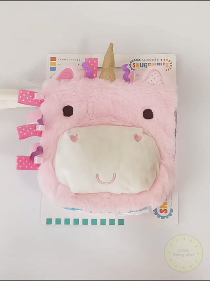 Sensory Snuggables: Unicorn Puppet Soft Book